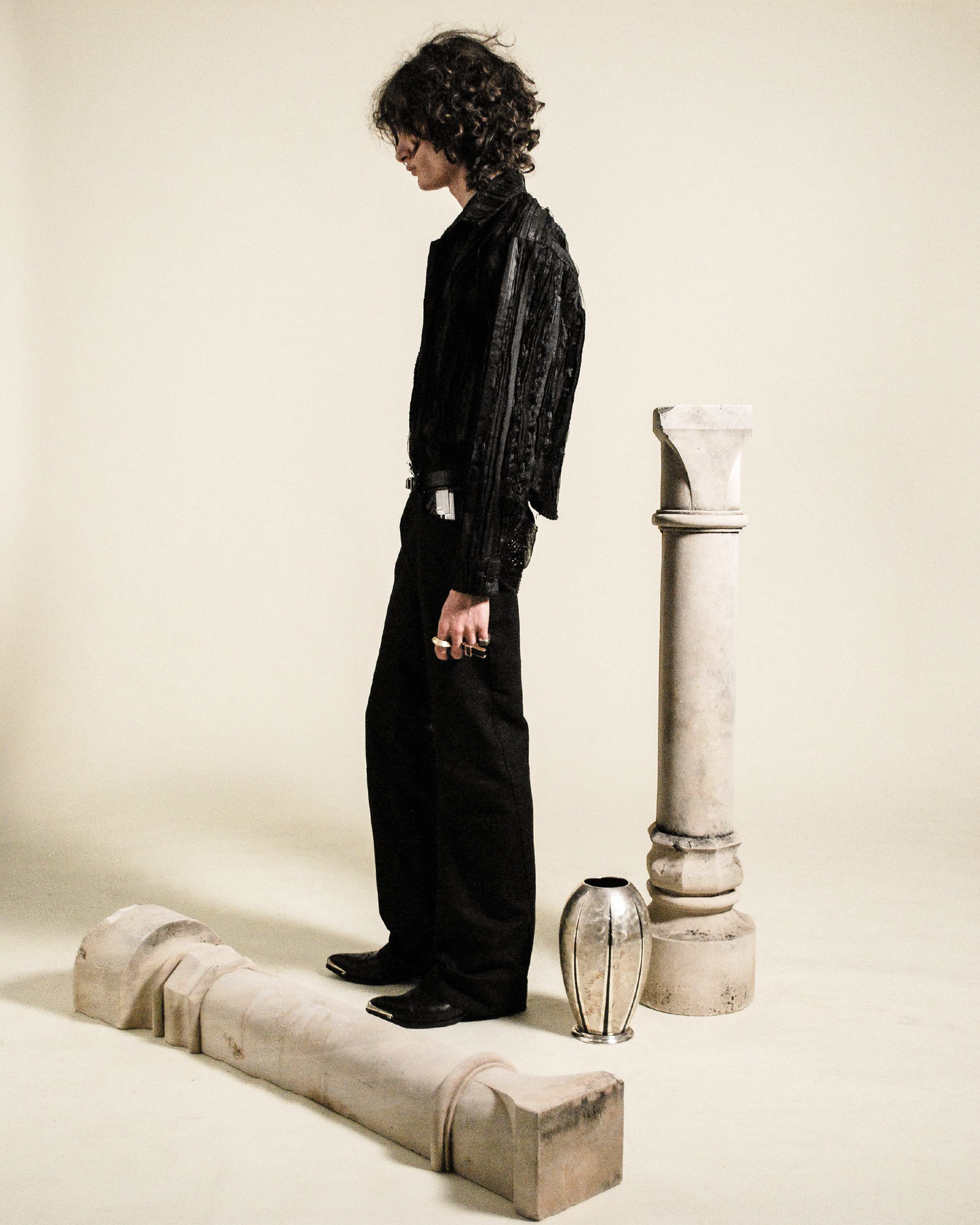 Chemise Texture Noire Absolue - lookbook