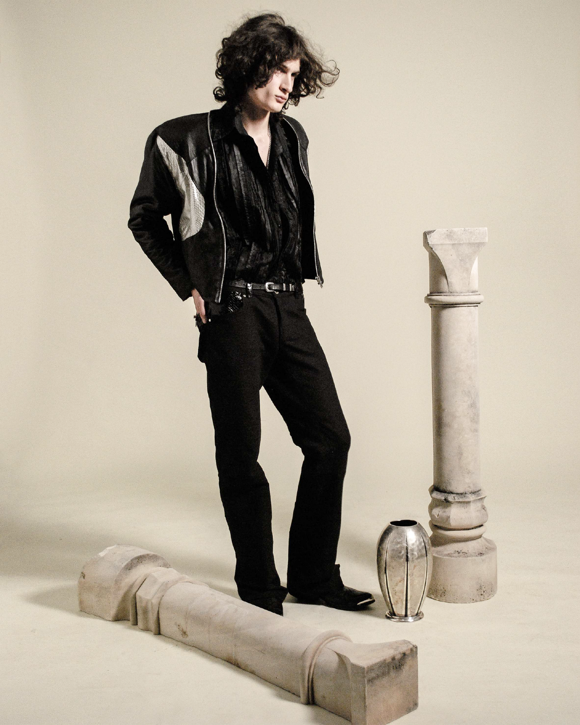Chemise Texture Noire Absolue - lookbook